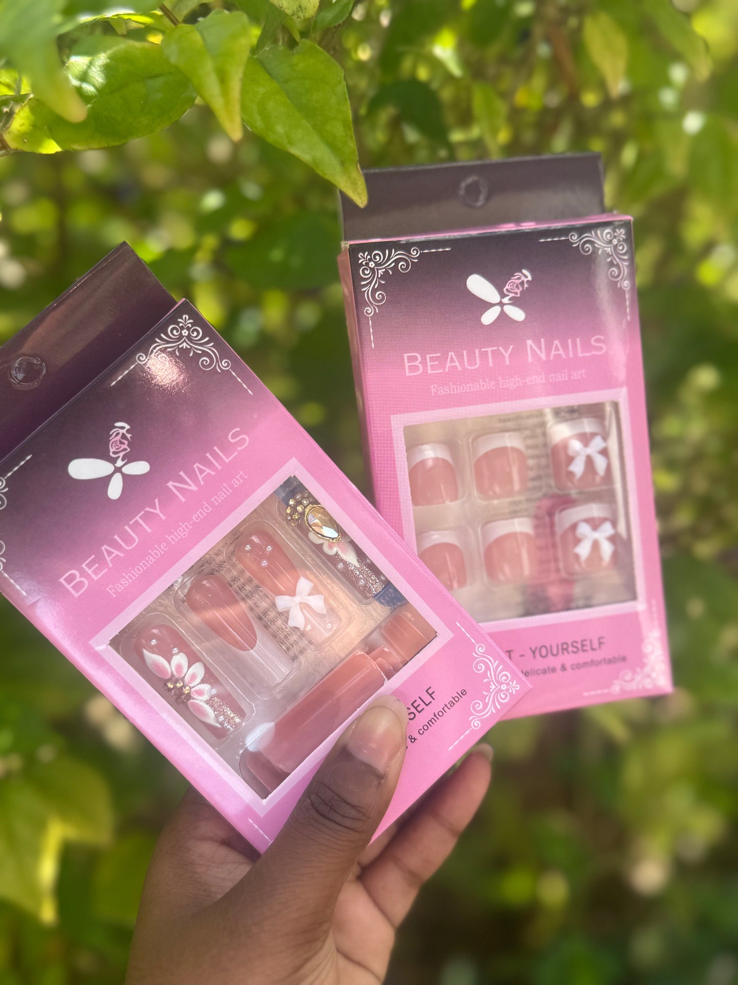Rhinestone Nails & Toenails Set