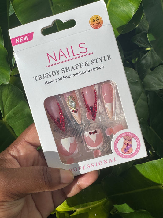 French Tip Nails & Toenails