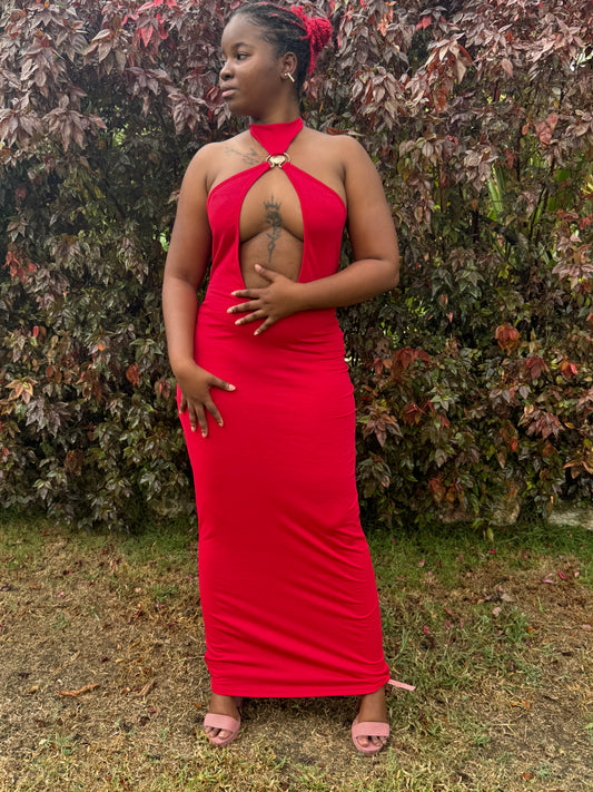 Baddie in Red Dress