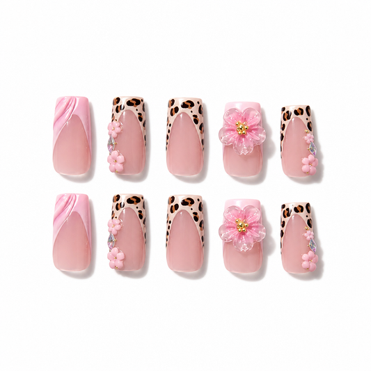 Glossy Glam Nail Set