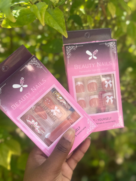 Rhinestone Nails & Toenails Set