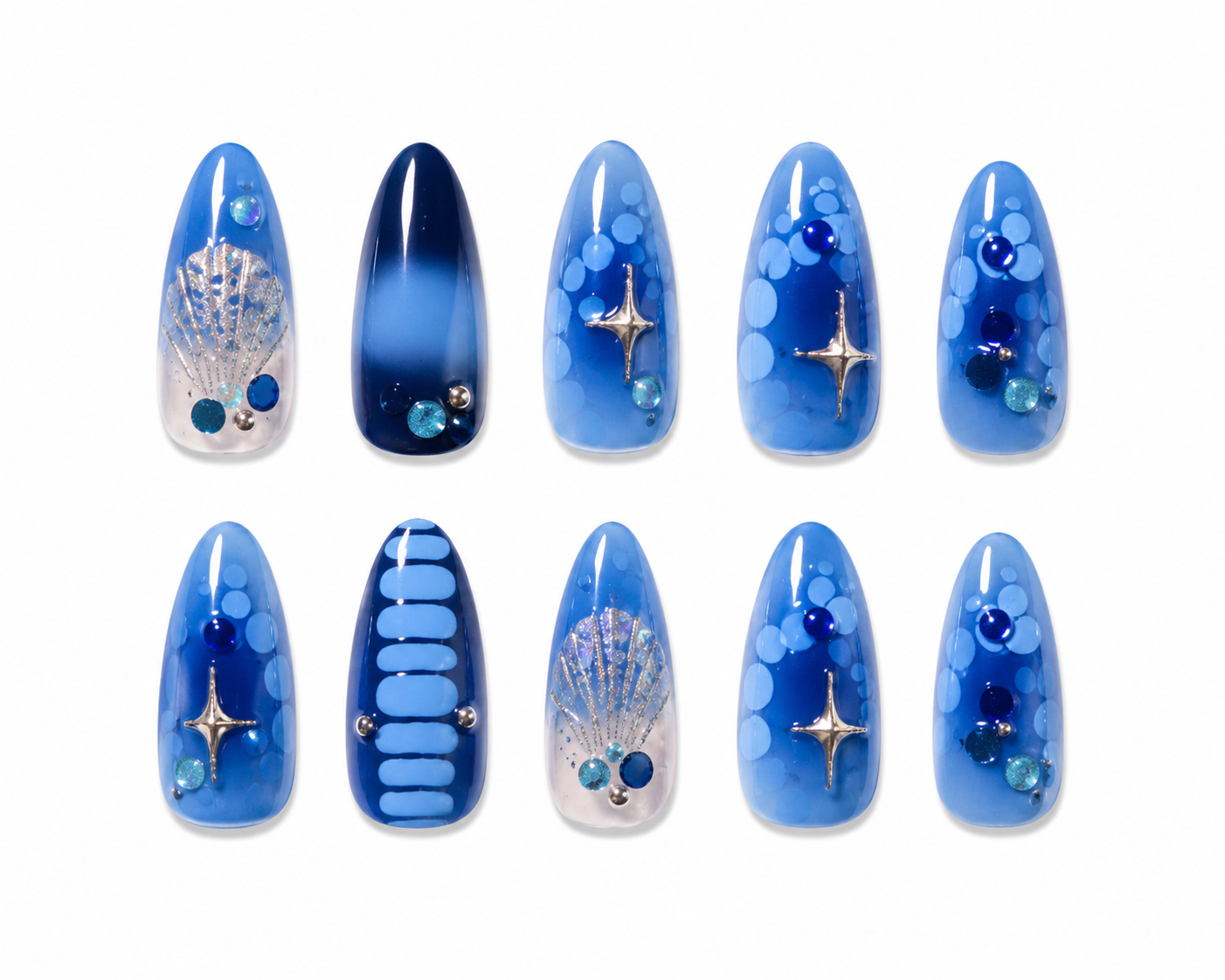 Blue Lagoon Nails Set