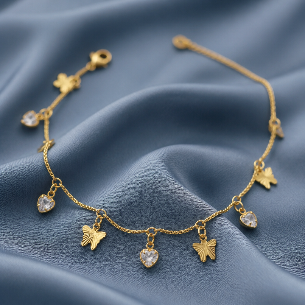 Butterfly Crystal Anklet