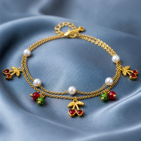Cherry Kiss Anklet