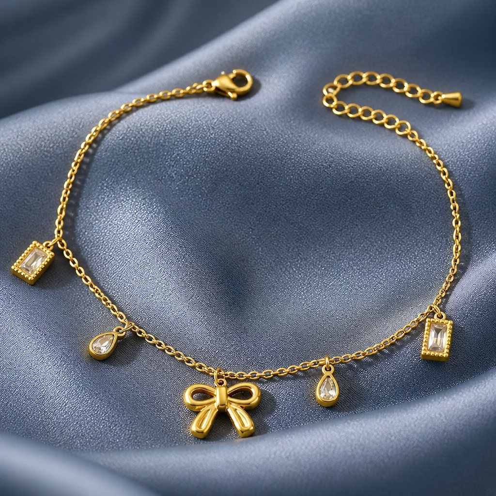 Golden Bloom Anklet