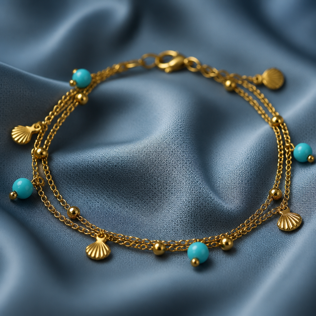 Turquoise Tide Anklet