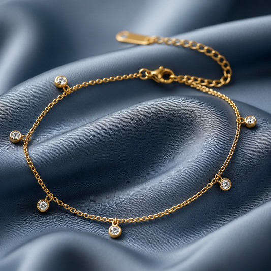Golden Stardust Anklet